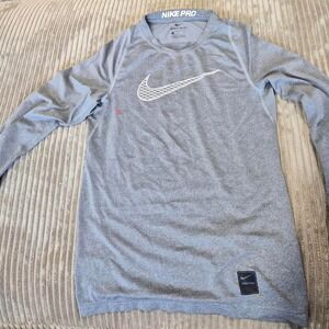 Nike Pro Dri-FIT Youth Long Sleeve Compression Shirt Size Small Flawed